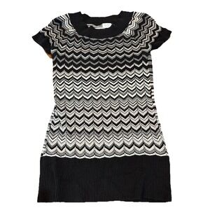 Y2K Suzy Shier Missoni look‎ Cotton blend Round Neck top Sz Medium Women's